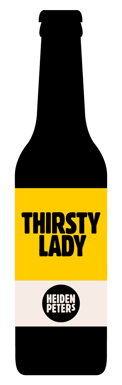 Flasche mit Bier der Sorte Thirsty Lady