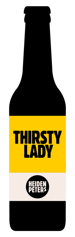 Flasche mit Bier der Sorte Thirsty Lady